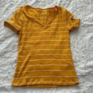 Arizona striped v neck tee